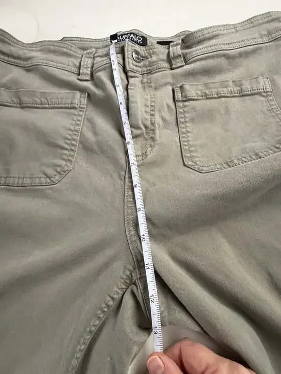 Buffalo David Bitton Womens Green Mid Rise Jean Size 16 - Picture 4 of 9